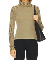 Free People Breezy Swift Top in fossil dune 1 - women's sweater