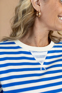 Wishlist - Traci Striped Oversized Sweatshirt