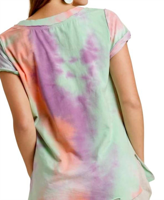 Umgee - Distressed Tie Dye Top