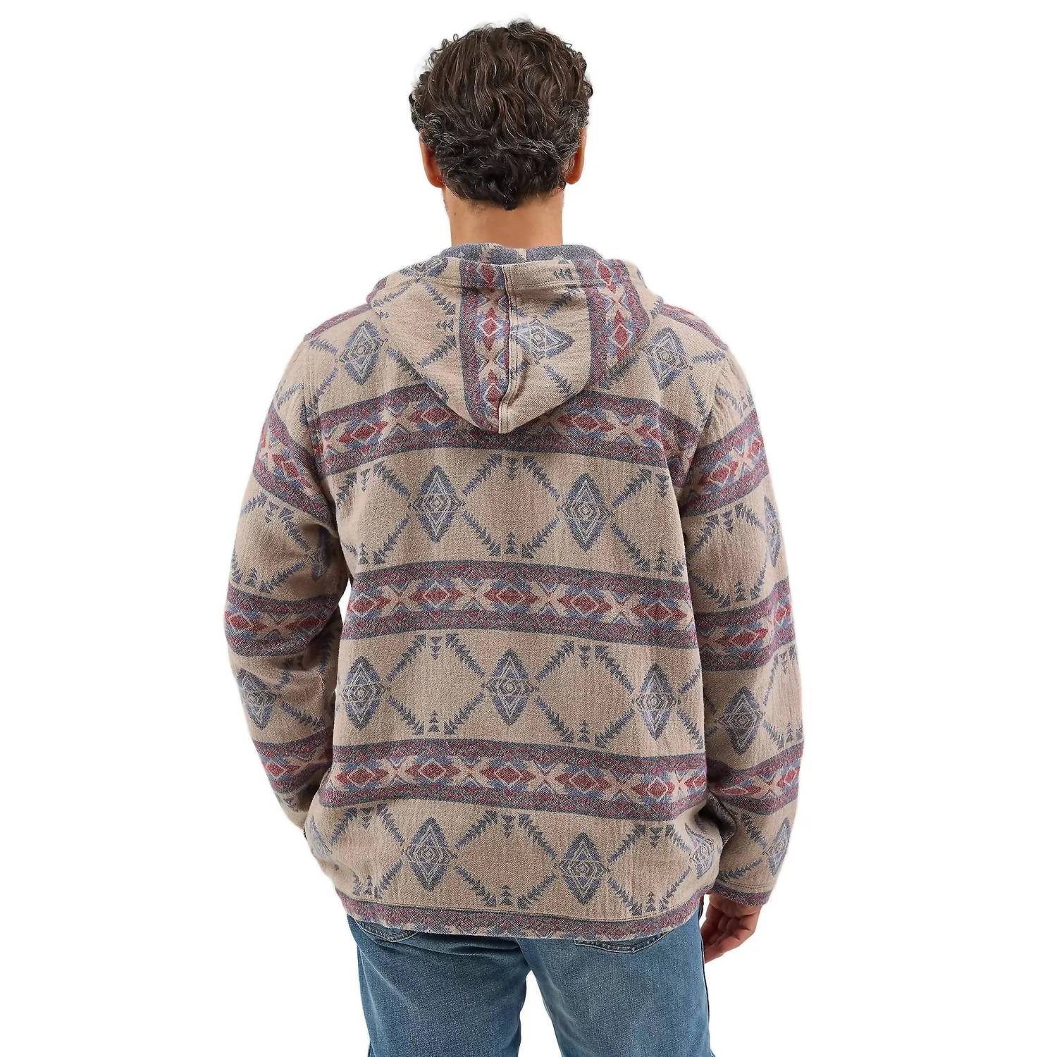 Wrangler - 1/4 Zip Hooded Pullover Jacket