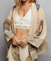 Pol - Boho Collared Open Cardigan