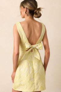 B.Right - Jackie Deep V Jacquard Mini Dress