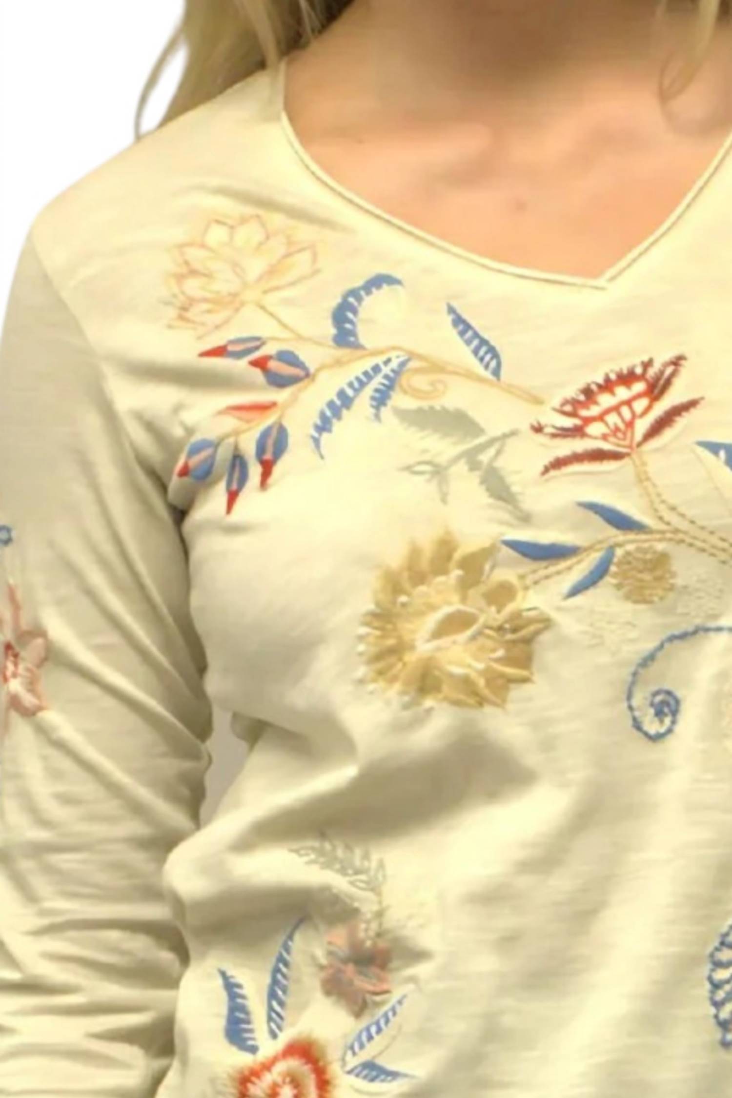 Kyla Seo - Arabella Embroidered Top