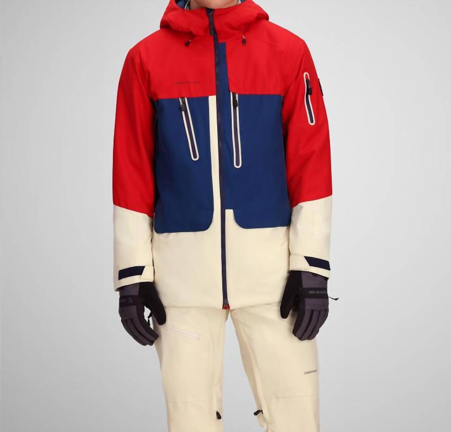 Obermeyer Cirque Jacket in fresno red - men's jacket