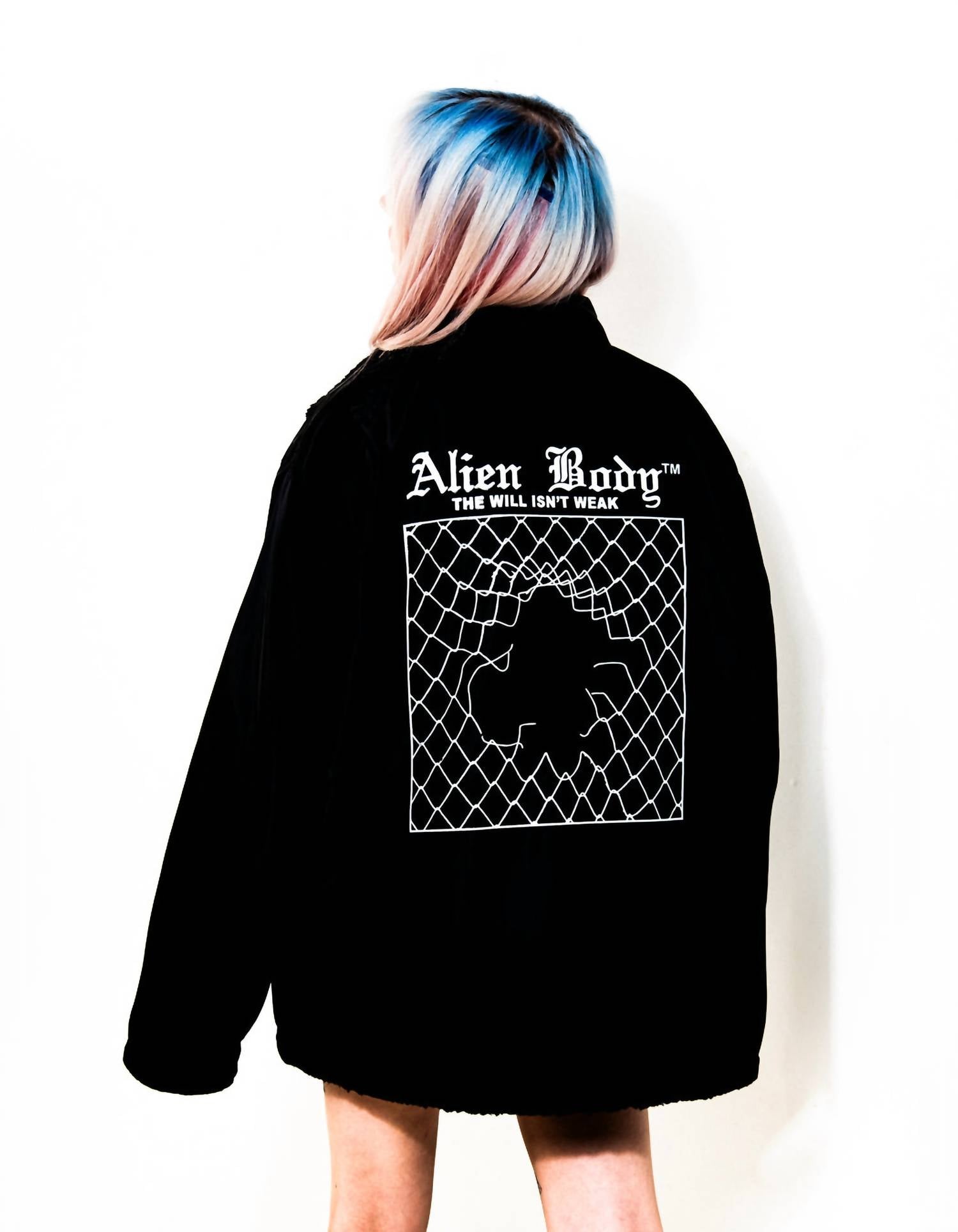 Alien Body - Chainlink Reversible Fleece