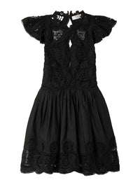 Sea - Drea Embroidery Flutter Sleeve Dress