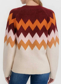 Easel - Chevron Long Sleeve Sweater