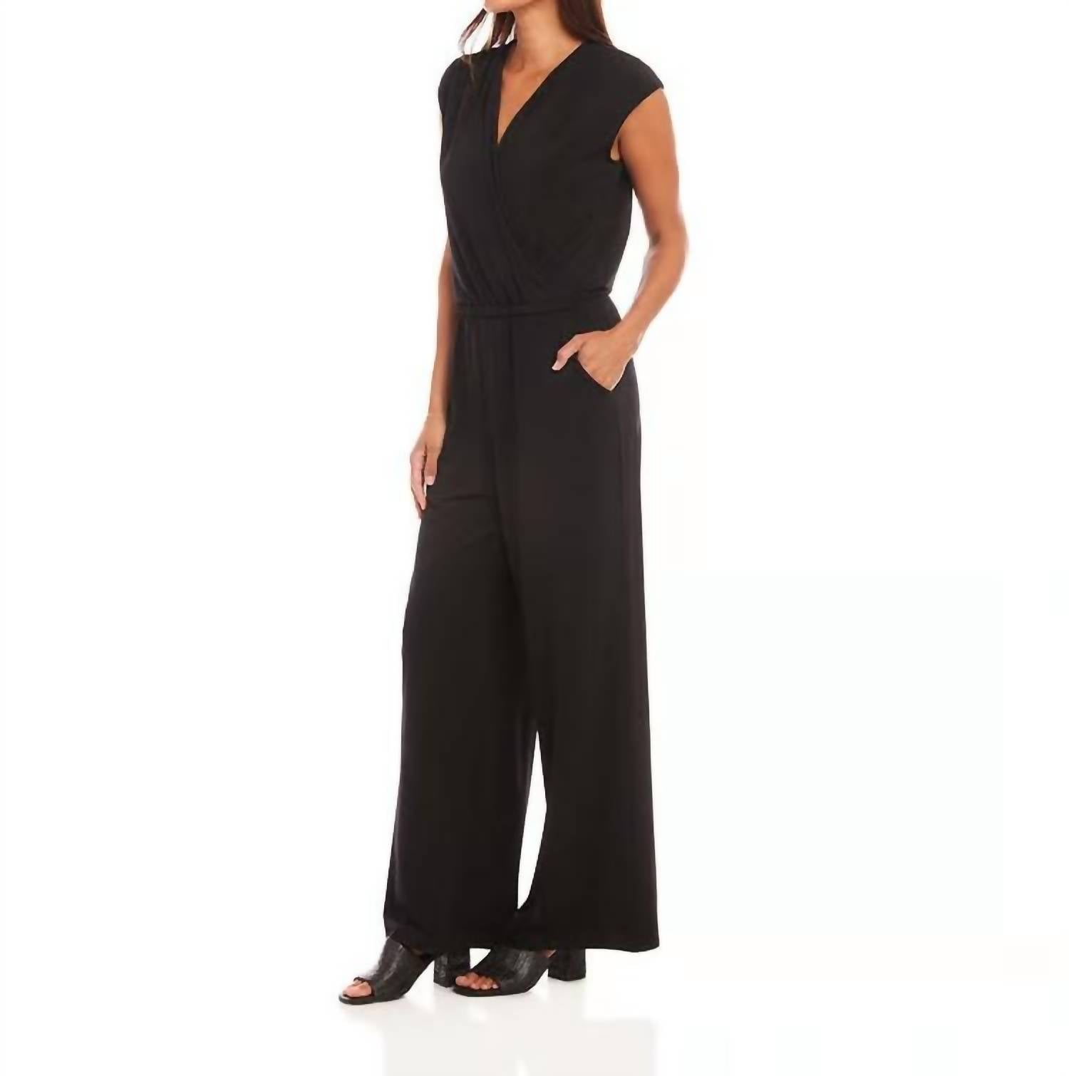 Karen Kane - Sleeveless Travel Jersey Jumpsuit