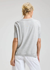 Zaket & Plover - Short Sleeved V-neck Sweater