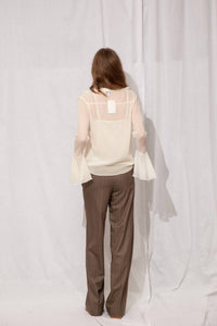 Lucy Paris - Delphine Long Sleeve V-neck Top