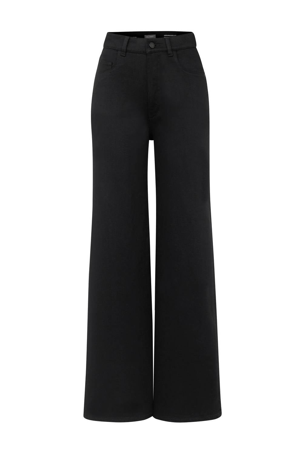 DL1961 - Women's Women's Hepburn Wide Leg Jean in jet black - women's jeans