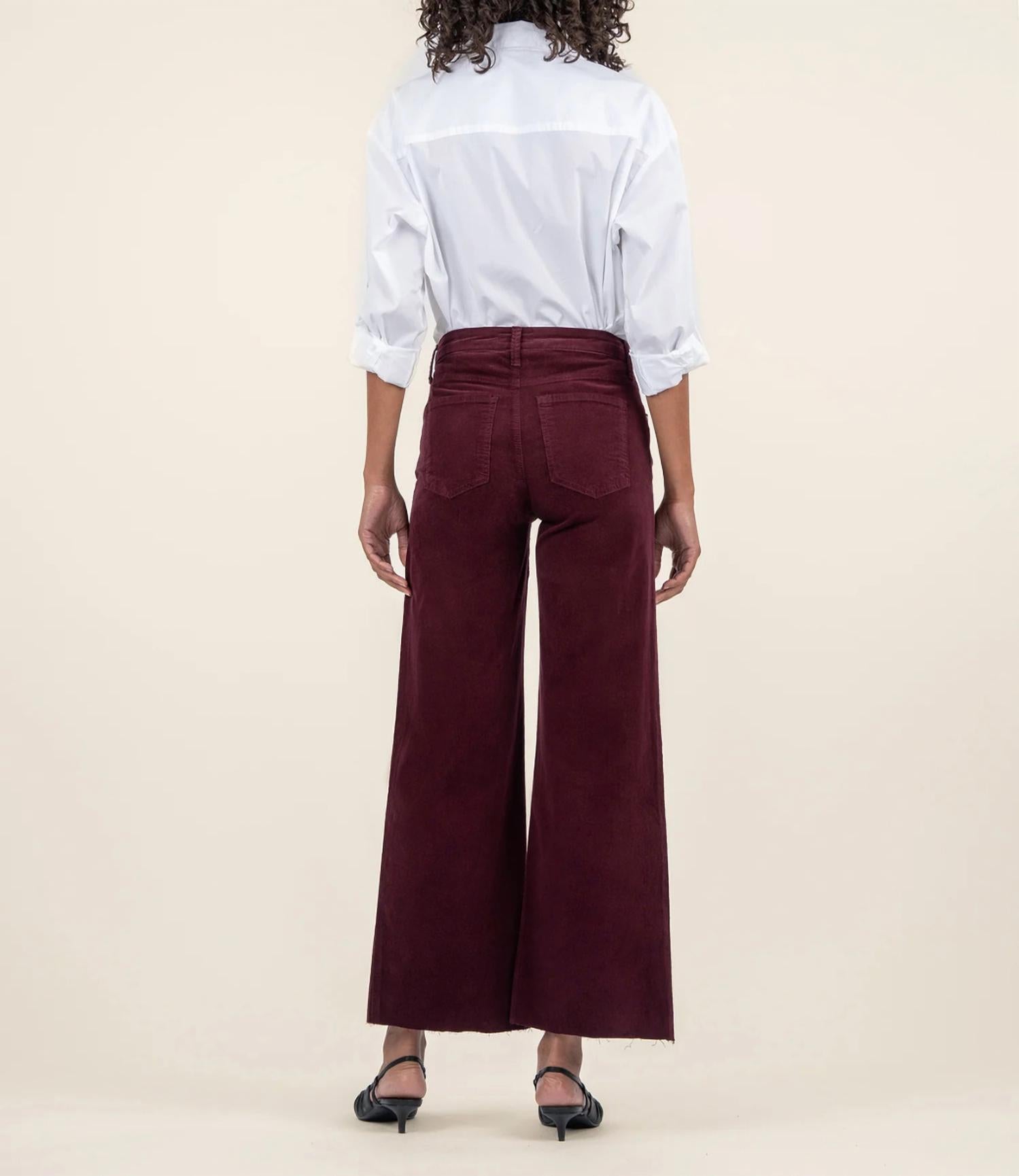 Kut From The Kloth - Meg High Rise Wide Leg Raw Hem Pants