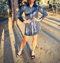 hutch Claudette Mini Dress in navy - women's dress