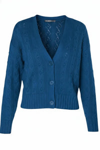 Alashan Cashmere - Women's Cotton Cashmere Bobble Cardigan