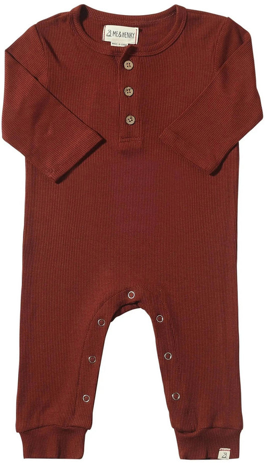 Me & Henry - Boy's Mason Ribbed Romper