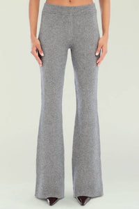 SER.O.YA Mickie Knit Flare Pant in medium grey - women's pants