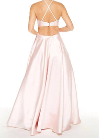 Alyce Paris - High Neck Simple Gown