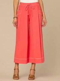 Democracy - Skyrise Wide Crop Glider Pants With Pockets