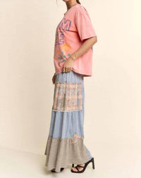 Davi & Dani - Lace Blocked Wide Leg Pants