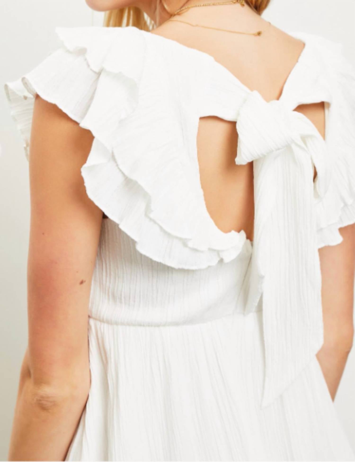 Mustard Seed - Ruffle Mini Dress