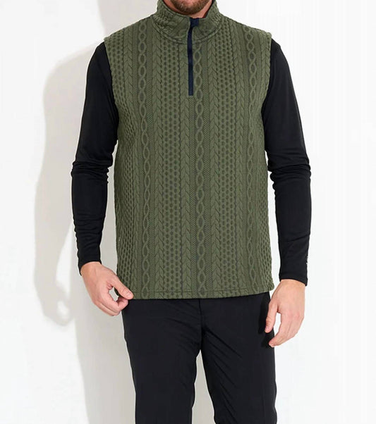 Abacus Sportswear Us - Woburn Mock Neck Half Zip Vest