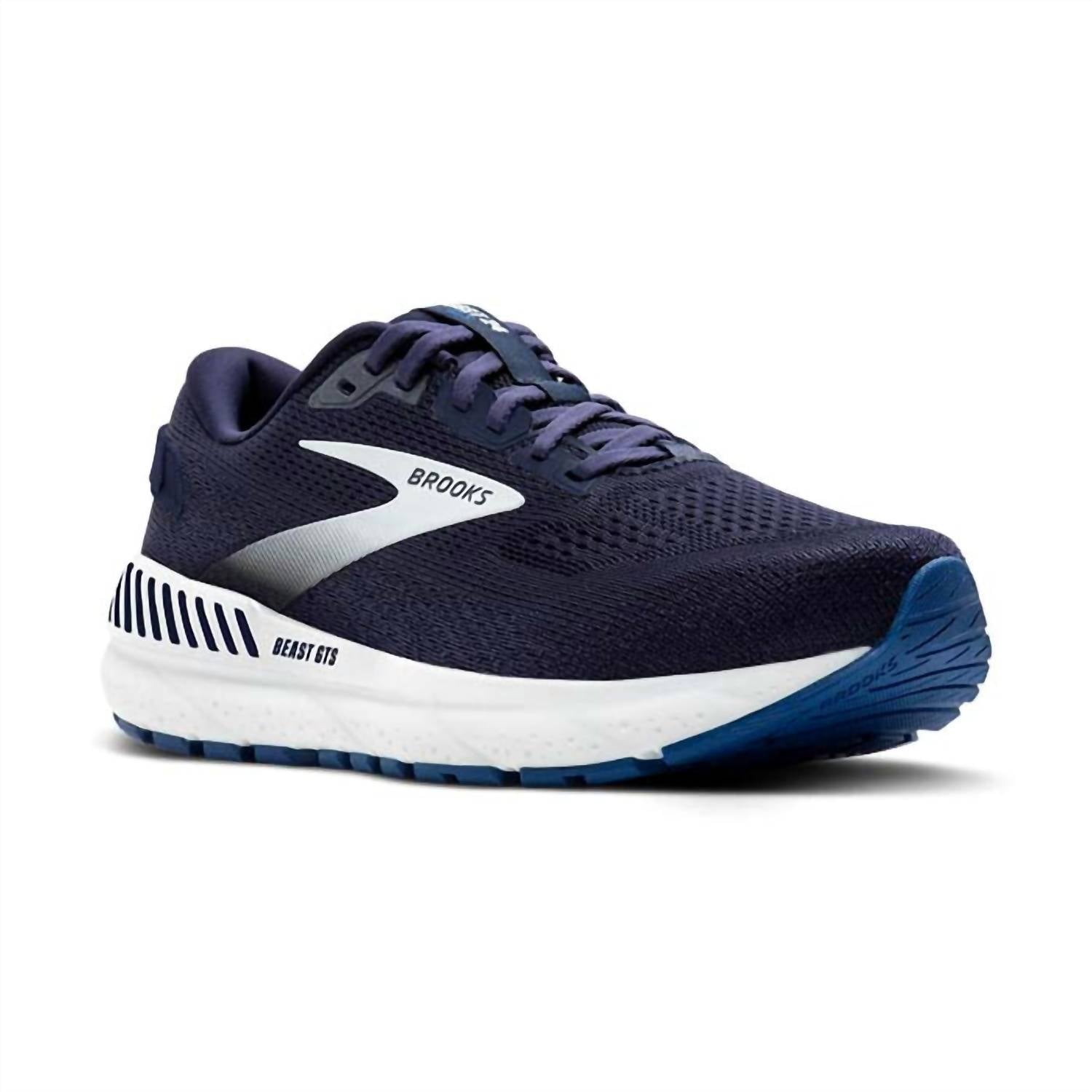 BROOKS Men's Beast Gts 25 Shoe in peacoat true navy white - men's sneaker