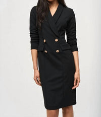 Joseph Ribkoff - Silky Knit Double Breasted Blazer Dress