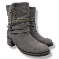 VINCE CAMUTO Women's Studded Bootie in charcoal - women's shoe