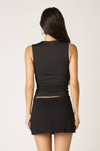 Cotton Candy La - Suri Ruched Stretch Top