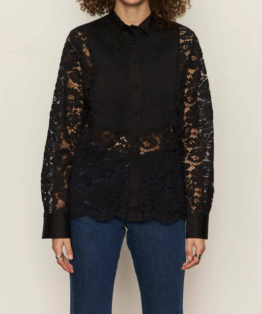 Sanctuary - Serendipity Lace Tuxedo Shirt