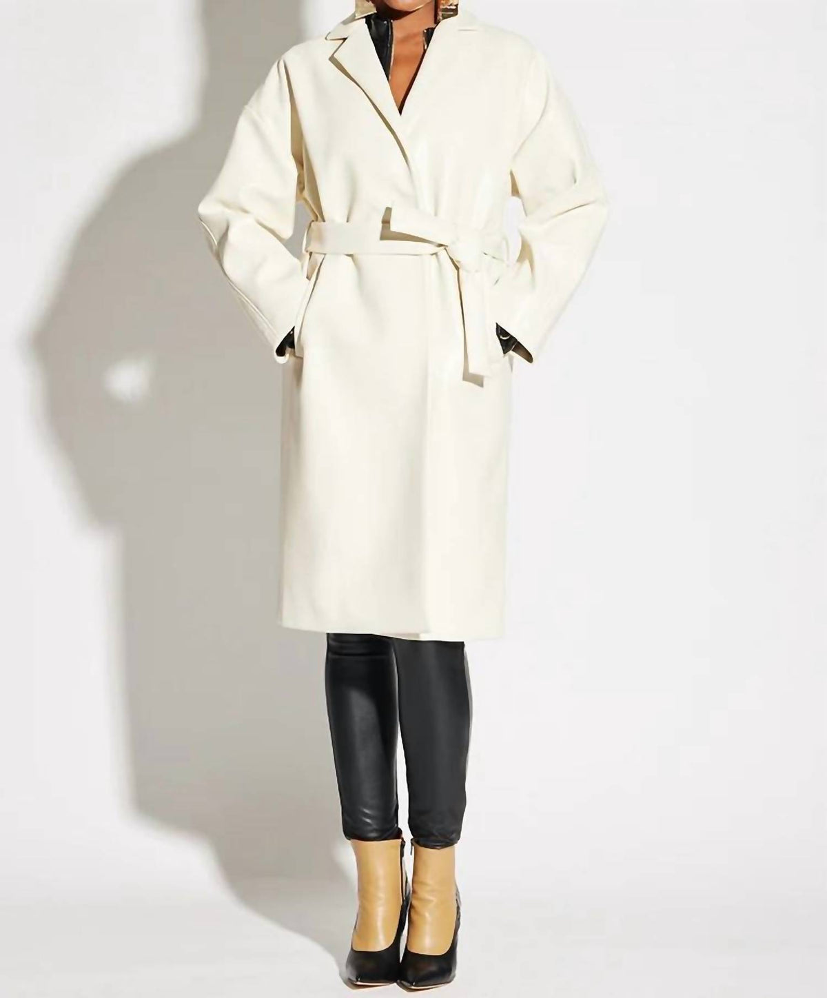 Circular Path - Vegan Leather Coat