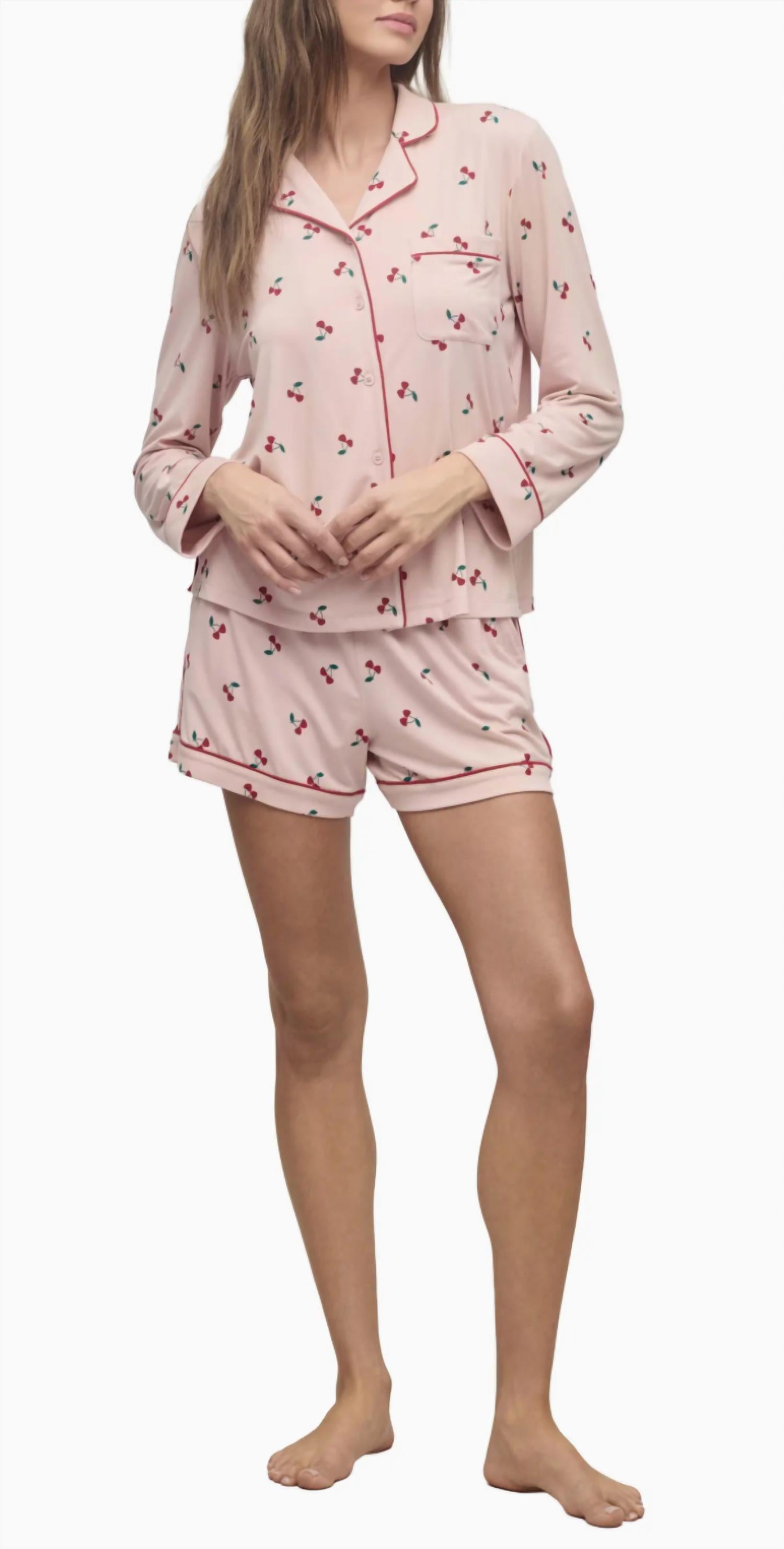 Barefoot Dreams - Cherry Print Pajama Set