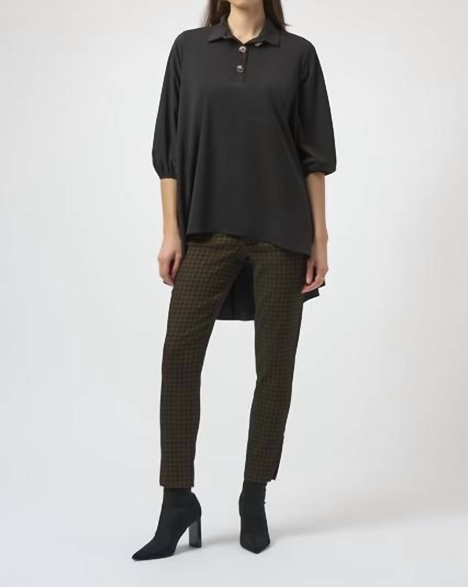 Joseph Ribkoff - Slim Formal Geometric Trousers