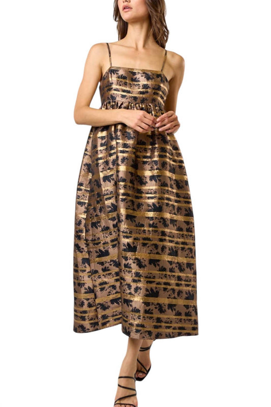 Bardot - Sleeveless Jacquard Midi Dress