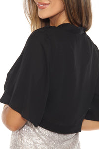 Joseph Ribkoff - Shirred Lightweight Relaxed Bolero