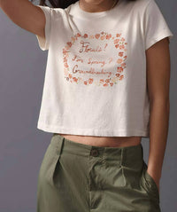 Re/Done - Florals Boxy Tee