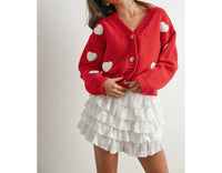 Buttermelon - Georgie Cropped V-neck Cardigan