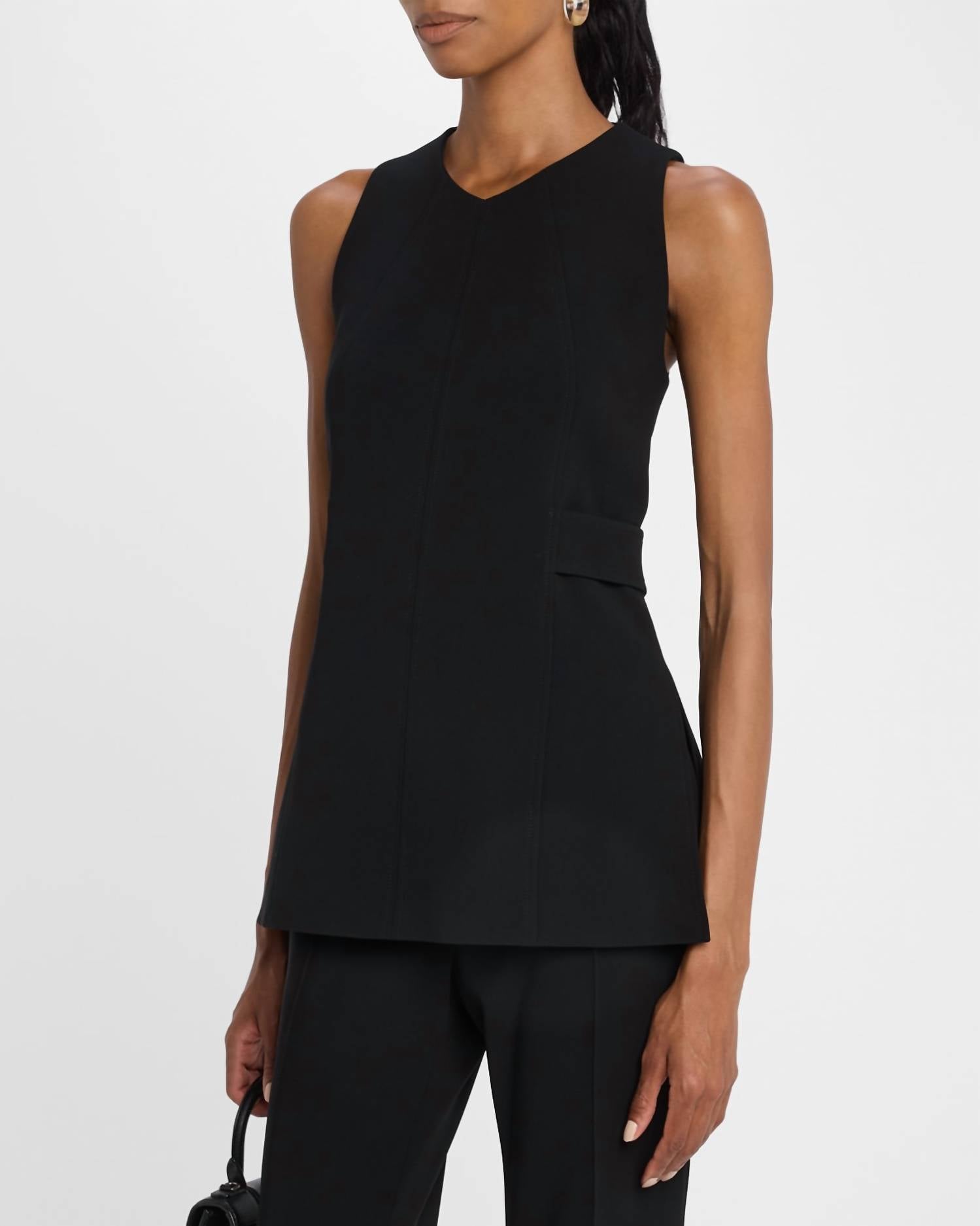 A.L.C. Emma Top in black 1 - women's blouse - alternate view