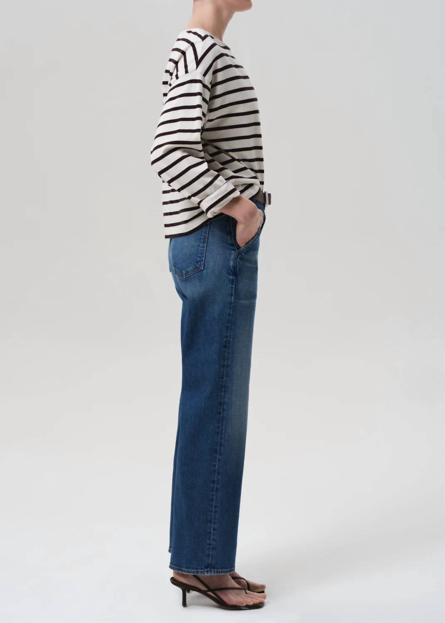 Citizens of Humanity Women's Anina Pocket Trousers in cici - women's jeans - detail view