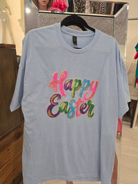 Anniston Collective - Women's Sparkling Happy Easter Tee - Plus