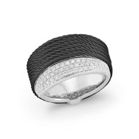 ALOR Women's Peekaboo Ring in black - women's jewelry