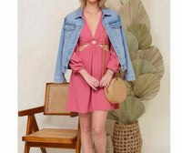 Lumiere - Ring Accent Mini Dress