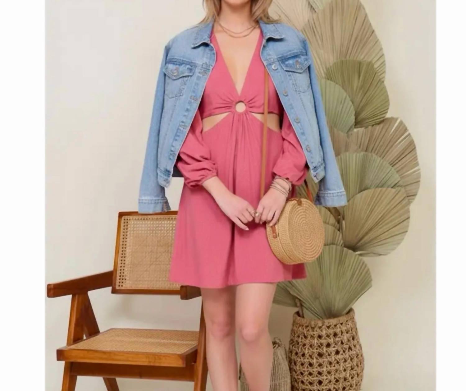 Lumiere - Ring Accent Mini Dress