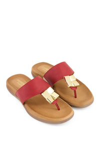 Andrea Women's T-strap Sandal in red - women's sandal - view 4