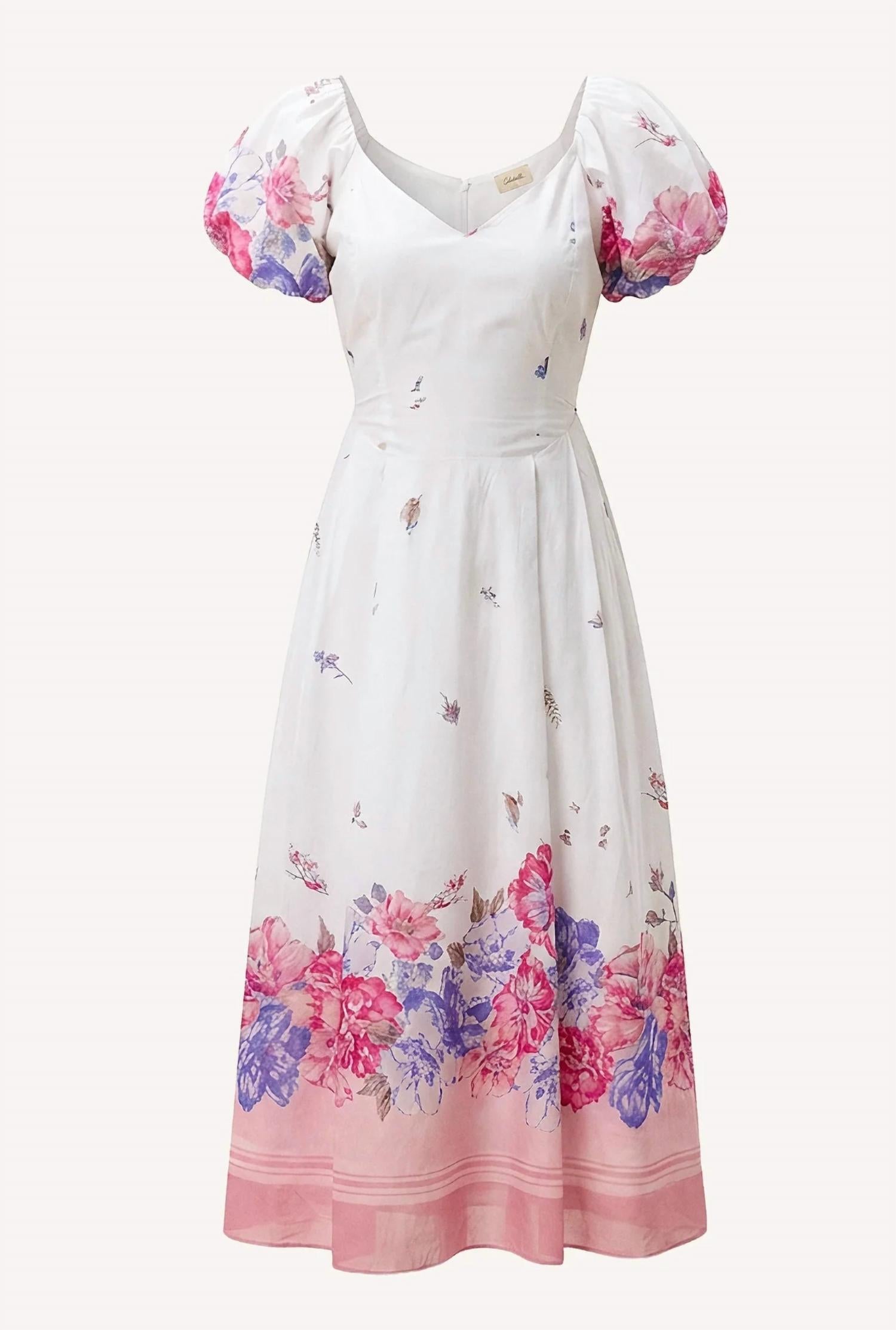 Cleobella Zaha Midi Ankle Dress in camellia - women's dress - view 4