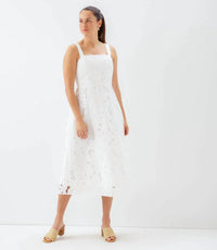 Karen Kane - Embroidered Cut-Out Sundress