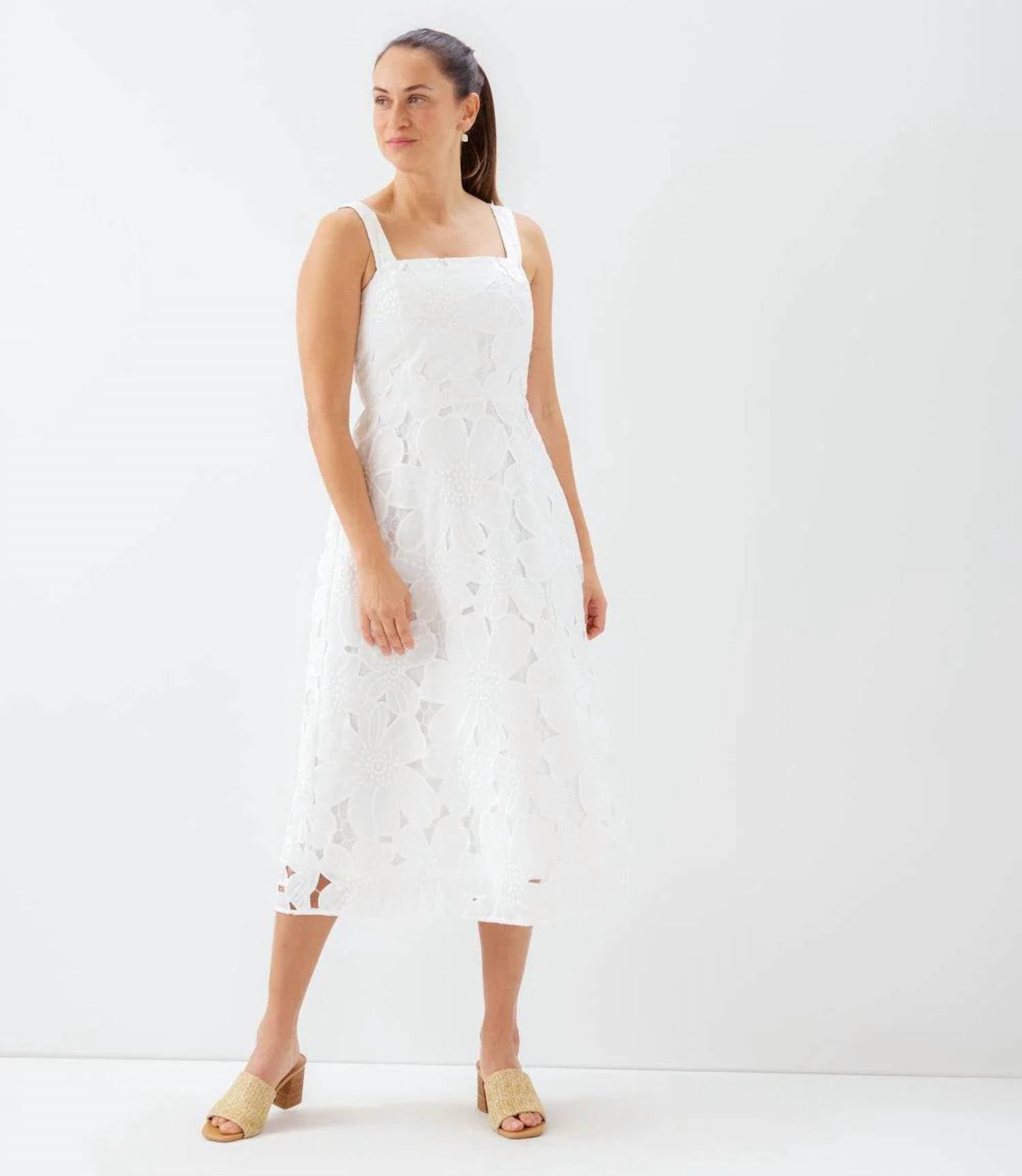 Karen Kane - Embroidered Cut-Out Sundress