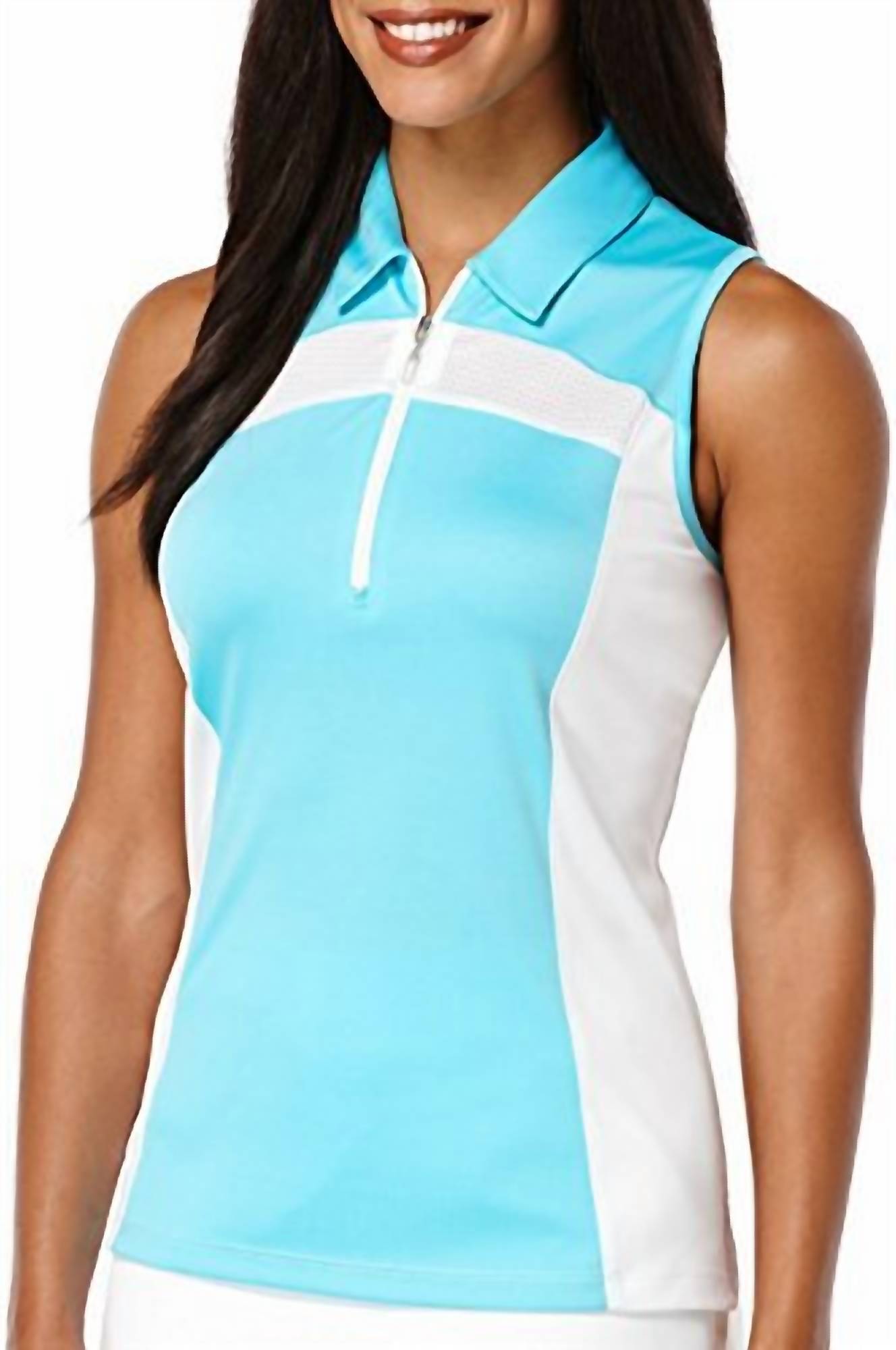 Pga Tour - Women's Colorblocked Sleeveless Polo