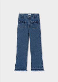 Mayoral - Raw Hem Wide Leg Pant