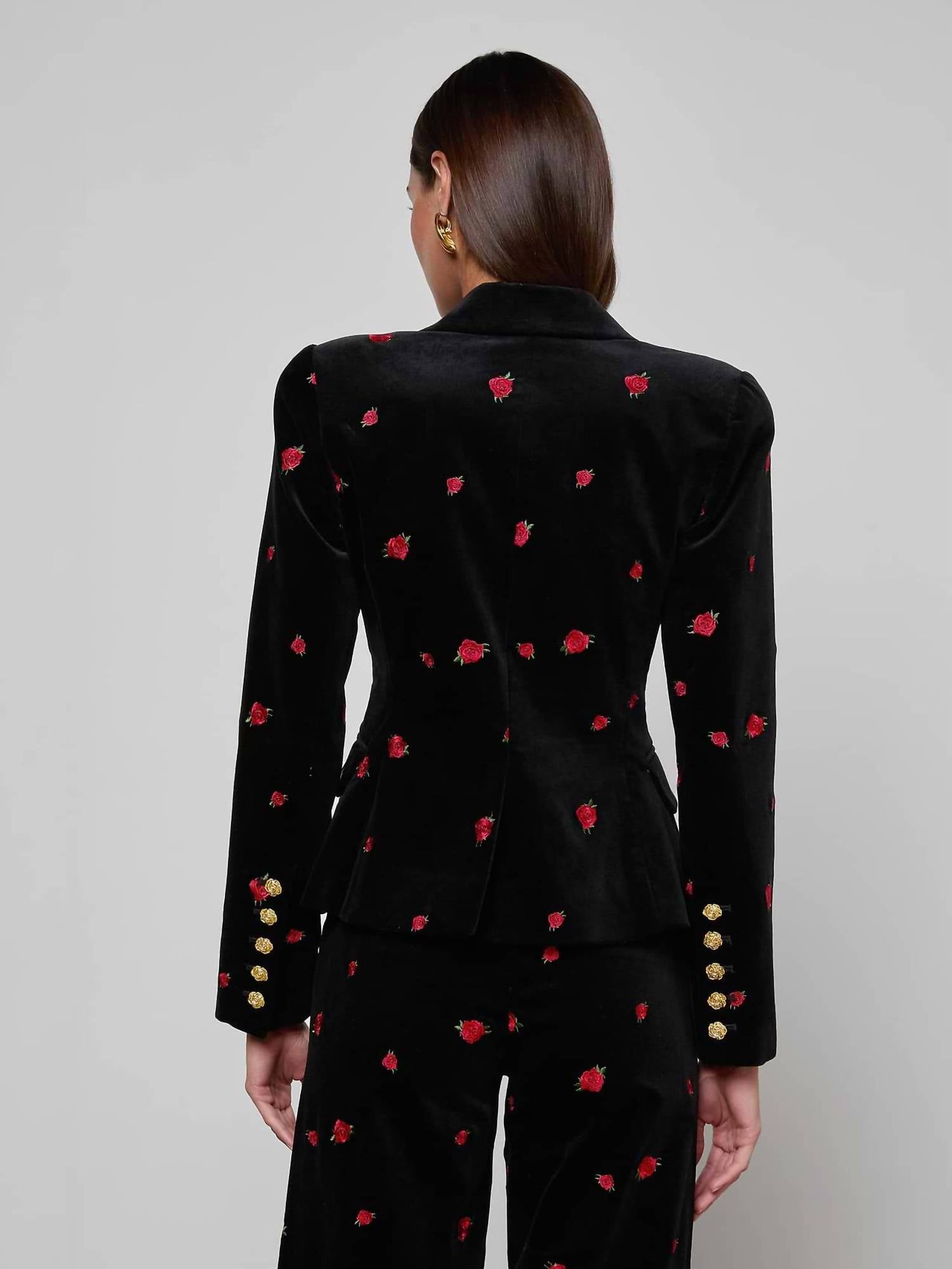 L'Agence - Kaisley Velvet Blazer